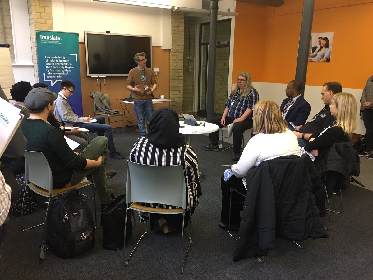 Sean_Clarkson's tweet photo. Productive afternoon #codeveloping mental health #tech with users, industry and academia @DigitalHealthEZ @TranslateMedTec @UoBRecoveryColl https://t.co/PG4ThKiyYr