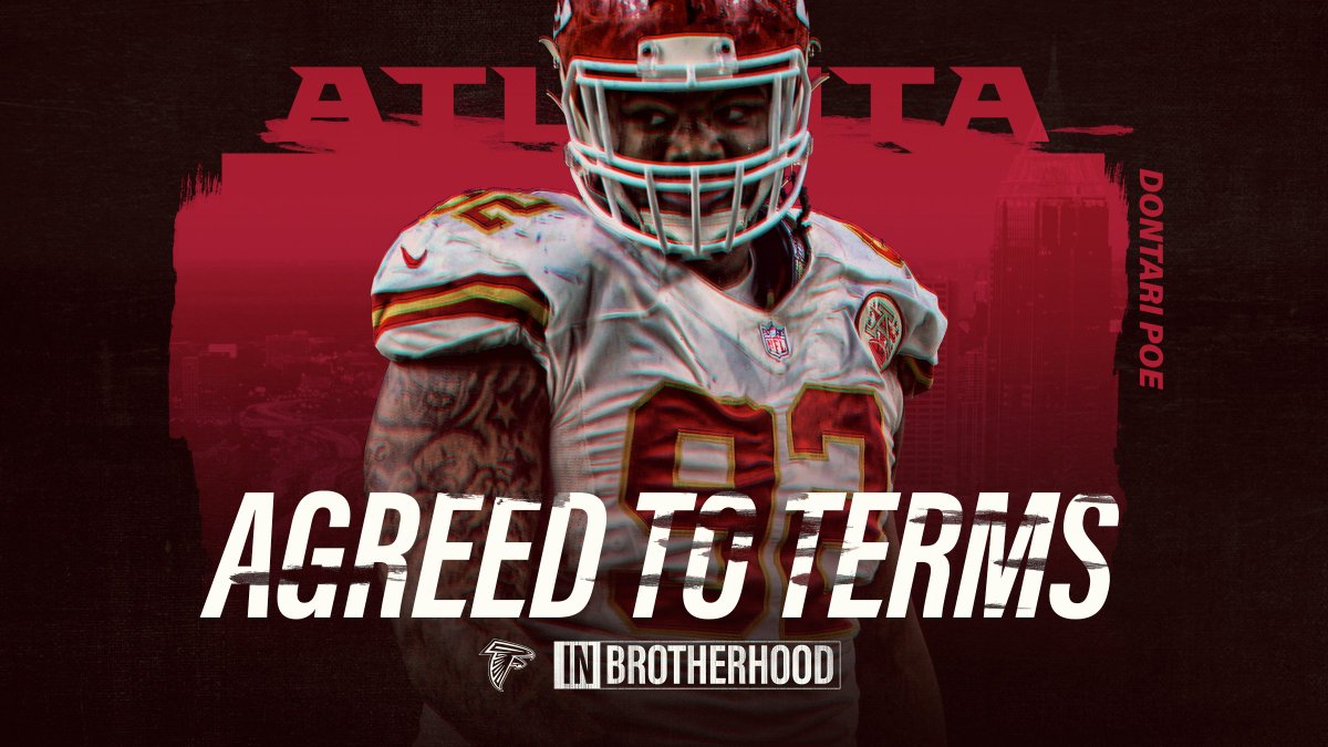 AtlantaFalcons's tweet photo. The Brotherhood just got a whole lot bigger!

We have agreed to terms with @PoeMans_dream. 

DETAILS- https://t.co/tuLJV52FNY https://t.co/NWN1m2qgm2