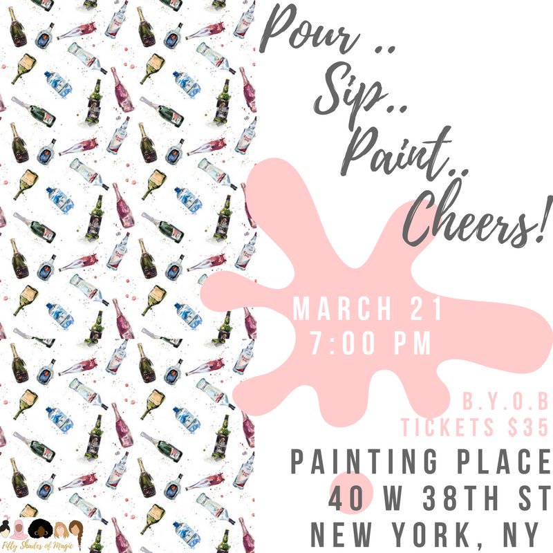 50ShadesofMagic's tweet photo. Join us for little paint &amp; sip!! 🥂🍷Buy your tickets now: https://t.co/uuQaLQo4wd https://t.co/Cpkqe4whDY