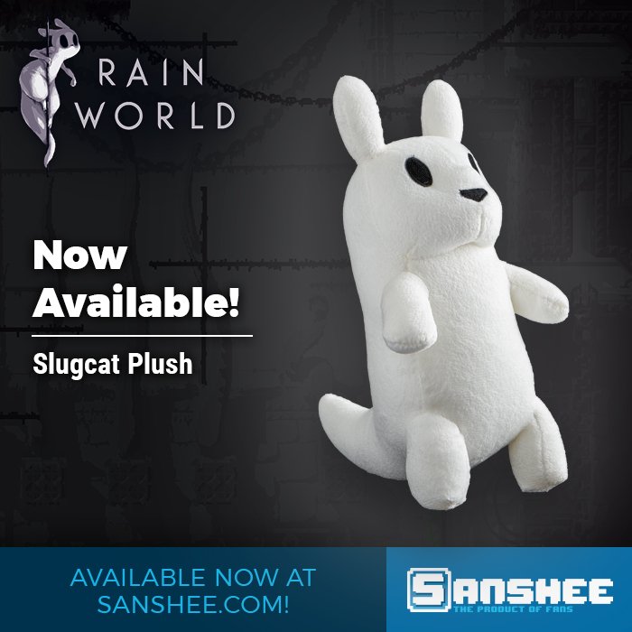 Official Rain World Slugcat plush. rain world plush. 