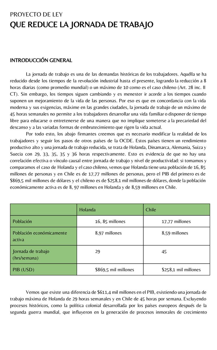 KarolCariola's tweet photo. Comparto proyecto de ley de nuestra @BancadaPCIC q reduce la jornada laboral @camila_vallejo ¡Trabajar para vivir y no vivir para trabajar! https://t.co/u7vToWitLc
