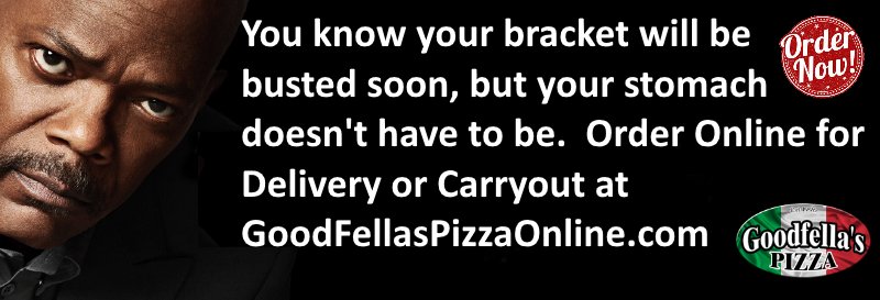 Watch #marchmadness and enjoy your favorite pizza & more, order online for delivery or carryout at GoodFellasPizzaOnline.com #NCAATournament