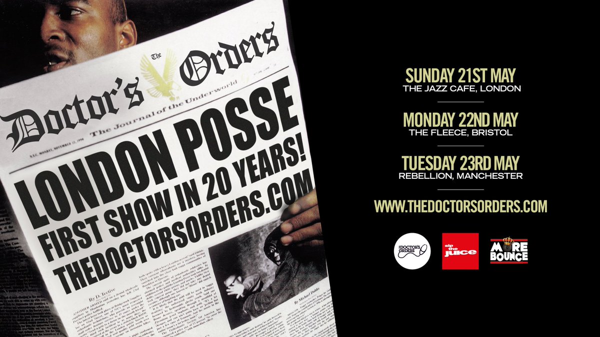 tru_thoughts's tweet photo. This is big news! #LondonPosse play first time in 20 years this May!

@RodneyP_UK #Bionic #DJBillyBiznizz

https://t.co/c3oTqjaKdz https://t.co/V8R9m3eMuh