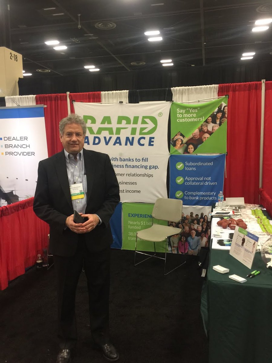 RapidPartners's tweet photo. Robby Fleischmann &amp; Gary Rushworth are  at Booth #806 at #ICBALive17! Stop by, say hello &amp; ask about our #Bank Partner Programs! @ICBA #ICBA https://t.co/2l7X2UNPTt