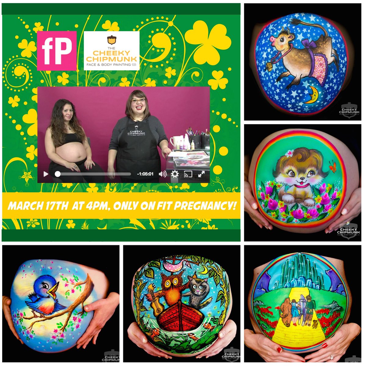 LenoreIsCheeky's tweet image. Join in the fun tomorrow by liking FP's FB page, and tuning into our live broadcast at 4pm for our St. Patrick's Day baby bump design!