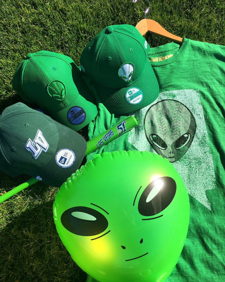 Fun and Festive! 👽🍀 Are you ready for #StPatricksDay?! Visit the #LV51s team store and be #GreenwithNV!