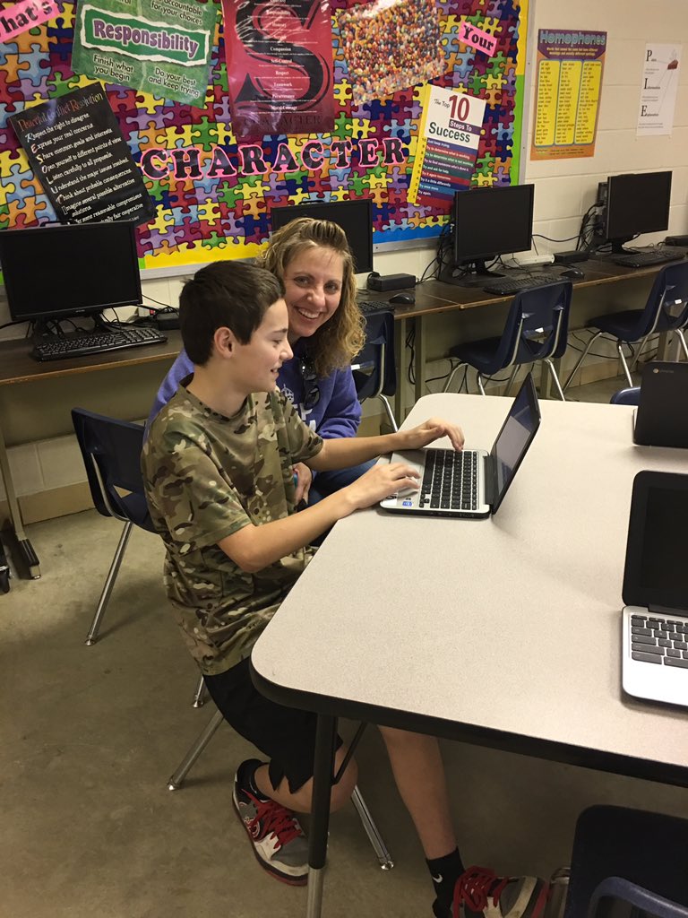 Koch_Brenda's tweet photo. Celebrating middle level education month with conferences, interactive displays, enrollment and SNACKS #MSmarksmen #middleschool @AMLE https://t.co/aFhWzfNI9x