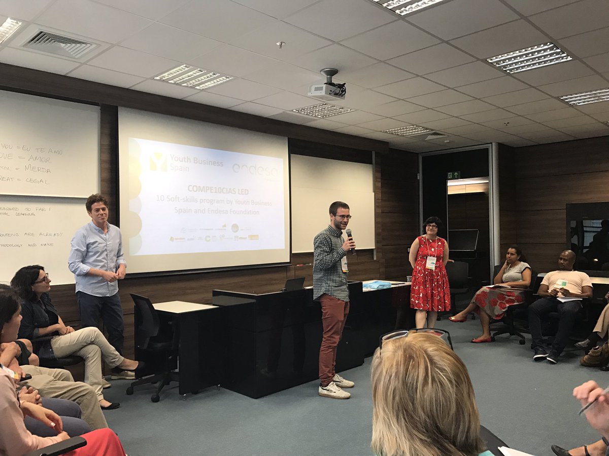 YouthBizInt's tweet photo. Now, @ybspain are delivering a workshop on soft skills #training for #entrepreneurs at our #YBICD Masterclass in #Brazil https://t.co/cxgSxDybhK