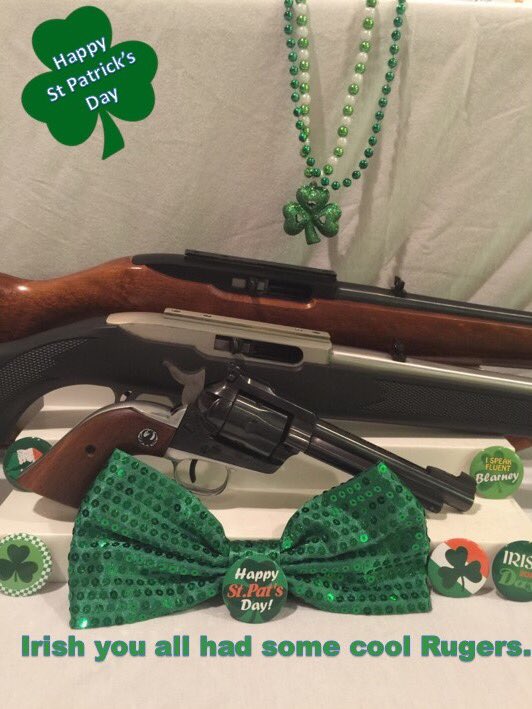 SpotOnGuns's tweet photo. Happy St. Patrick's Day #ruger #stpatricksday #homedefense #coolguns #potofgold https://t.co/le8Jyah2SF