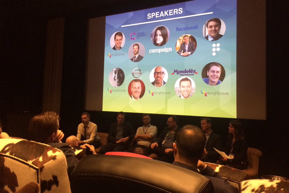 AndMcArthur's tweet photo. Probing questions & great mix of speakers on the panel @brightcoveuk #valueofvideo https://t.co/30udvGN6bO