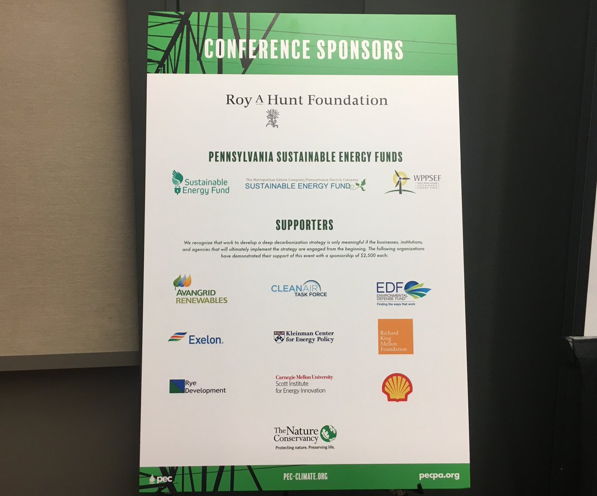 PECPA's tweet photo. Thank you speakers, sponsors & guests for making the conference a success! Stay tuned to our media channels for more #DeepDecarbPA stories https://t.co/kTXmVKQkrr