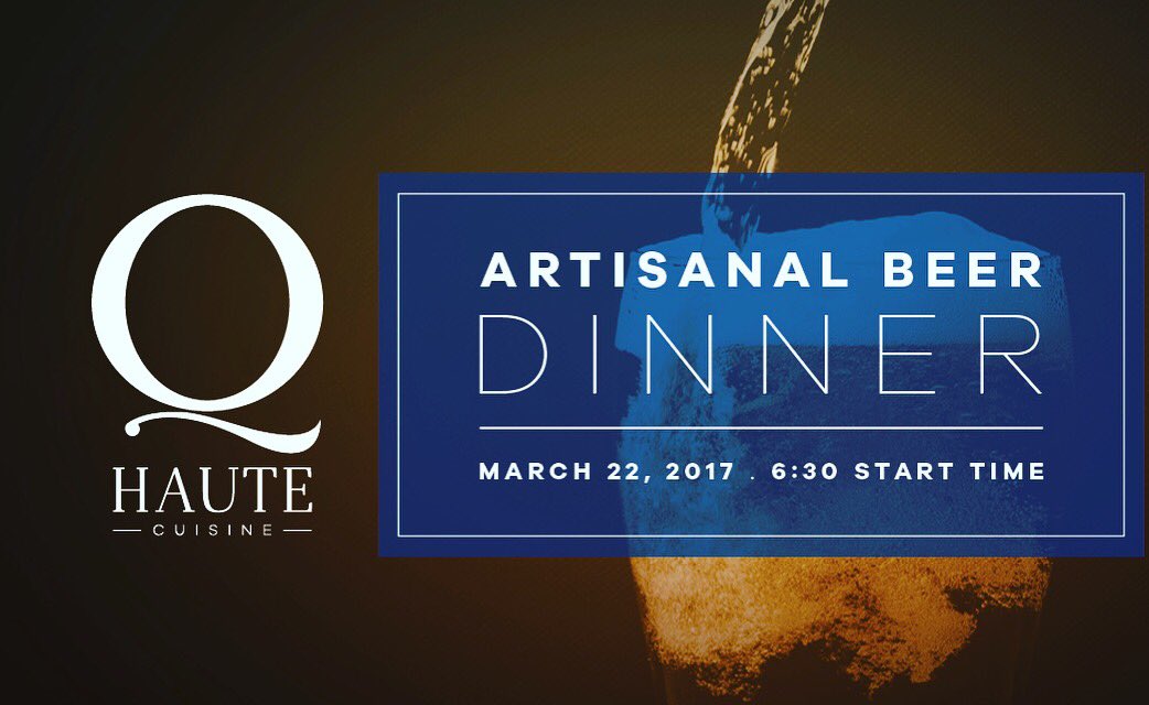 qhaute's tweet photo. Do you like beer? Of course you do! Join us for our beer tasting menu #artisan #beer #calgary #food #yyc https://t.co/WxmsFx3tEB
