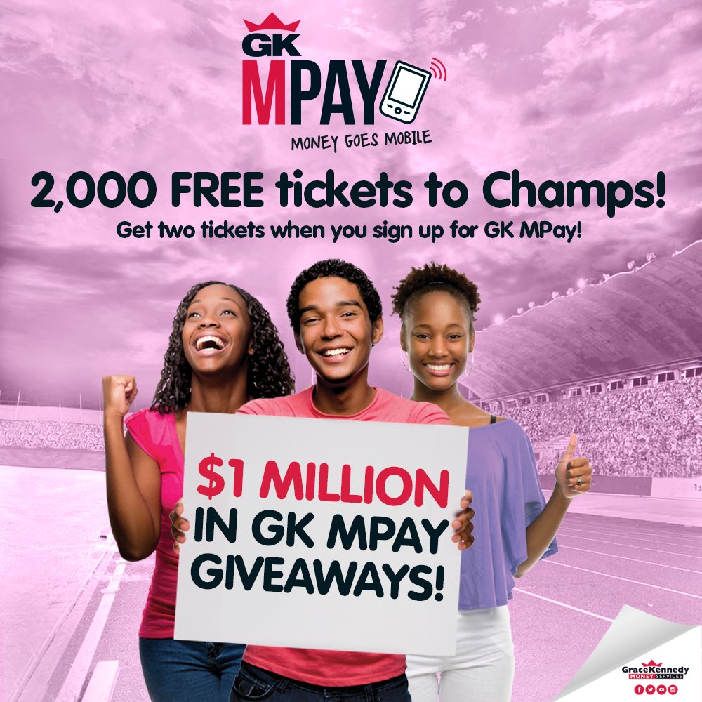GKMPay's tweet photo. Enter the #GKMPay Bring A Friend To Champs Promotion, and #SeeChampsLive. First 1000 new registrants will win tickets to attend #Champs2017 https://t.co/hyPanVInH1