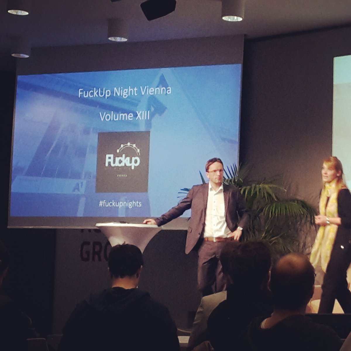 ConnieDosek's tweet photo. FuckUp Night Vienna - sth about #failure culture (still unknown in Austria...) @FUN_Vienna #fuckupnights #sharethefailure #Entreprenuership https://t.co/UviLVpXMv5