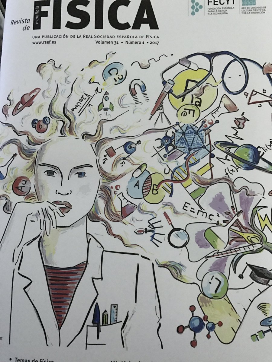 Me encanta la portada de la Revista de Física de la @RSEF_ESP #STEMujer