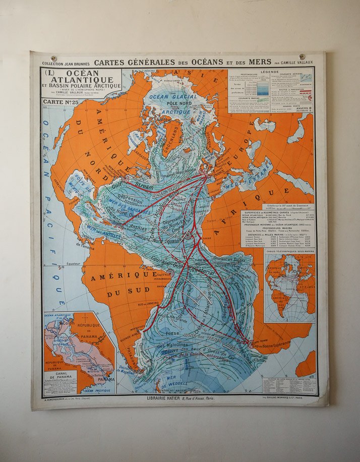 VtgWallCharts's tweet image. New Stock Large Atlantic Ocean Map ow.ly/em0M309YEdC #vintagewallcharts #atlanticocean #frenchmap #ocean #atlantic #vintage #map