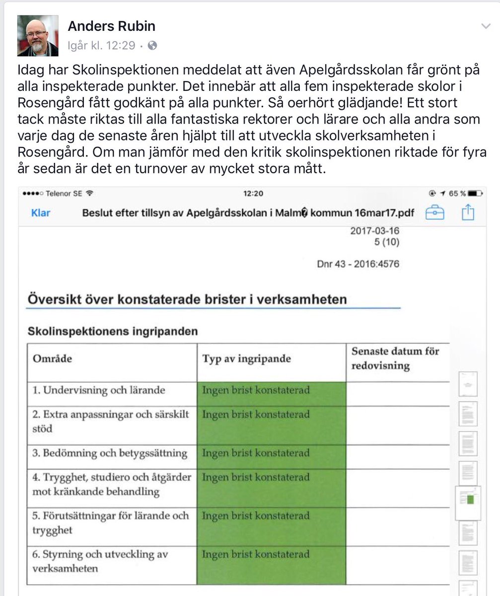 logopida's tweet photo. Visste du att alla skolor på Rosengård fått helgrönt av Skolinspektionen? Och att 3/5 dessutom har egen #skollogoped? https://t.co/0RIFFyOelm