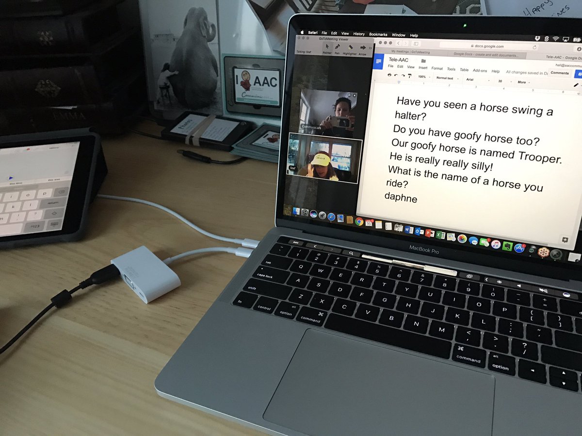 CommunicareLLC's tweet photo. Text-based screensharing is such a powerful way to enhance tele-AAC! #teleAAC #iCommuniCAN #augcomm https://t.co/F3PuIHzpDI