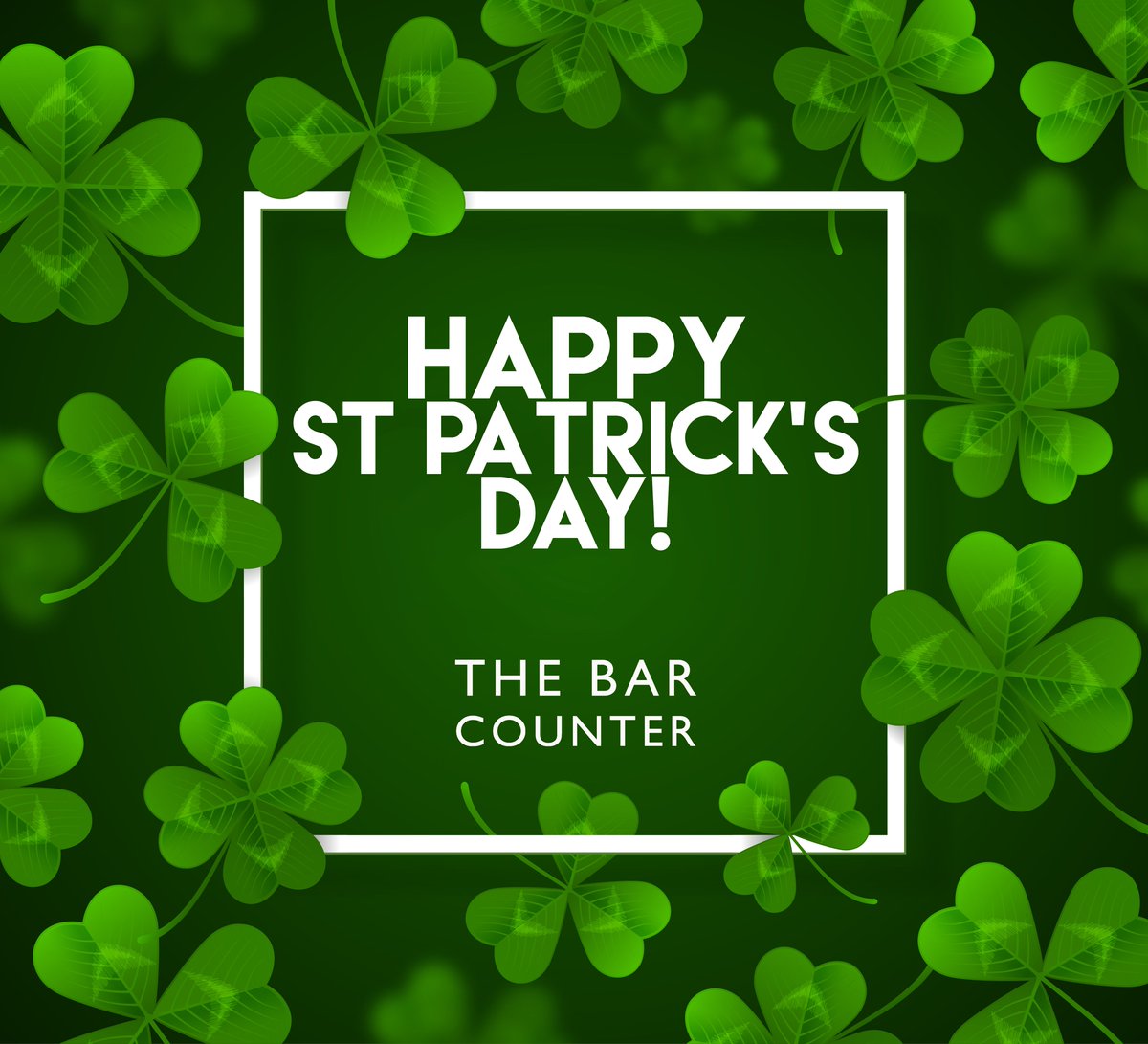 TheBarCounter's tweet image. 🍀🍀🍀🍀🍀🍀🍀  #thebarcounter #stpatricksday #barcounter #friyay