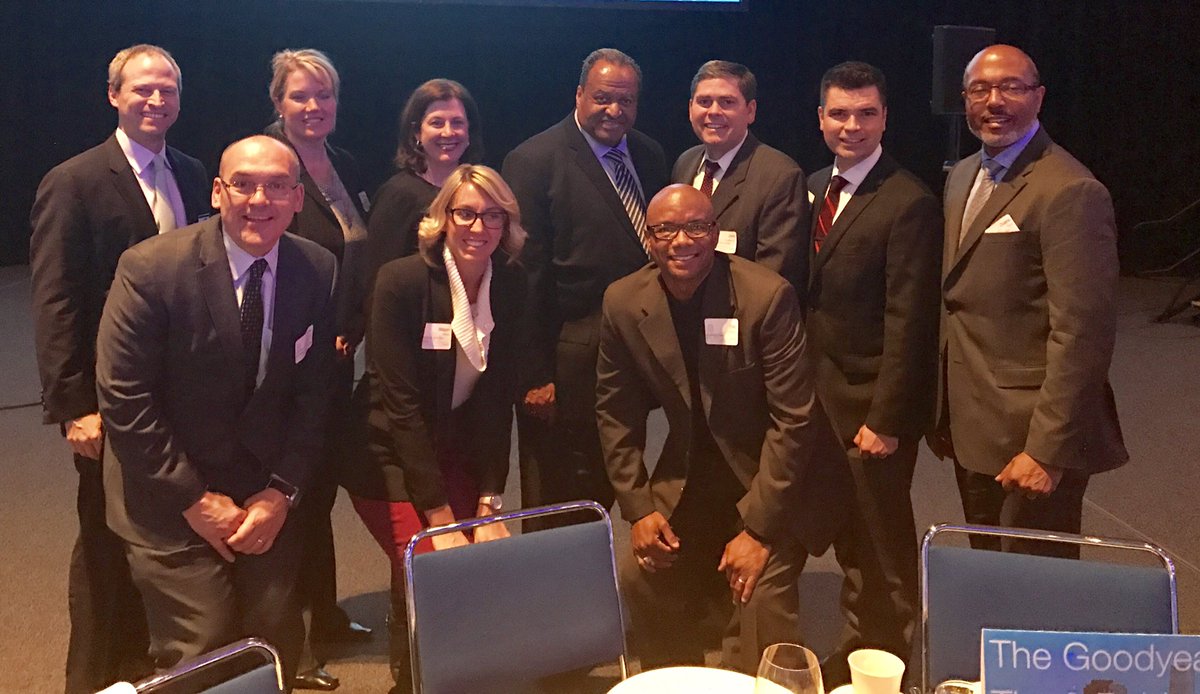 SherryNoob's tweet photo. @goodyear representing tonight #GACAnnualMeeting celebrating our very own @LauraPDuda appointment to @GrtAkronChamber Board #AkronLeads https://t.co/sATRaAr39p