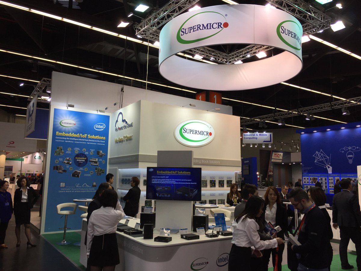 Supermicro's tweet photo. We had a successful #EmbeddedWorld2017. Here are some pictures from the event. #Embedded #IoT https://t.co/T1pChtuB7j