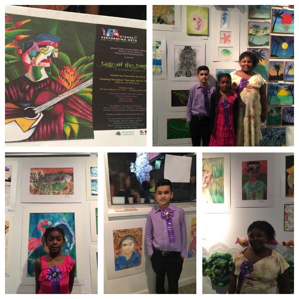 Pine Lake Elementary students being recognized at Pinecrest Gardens "Taste of the Tropics" Thank you Ms Sherman.