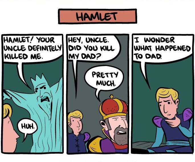 Grumpy_daddy69's tweet photo. -Summary of Hamlet-
Ok I'm done 🙂 https://t.co/tzkXQjy2TD