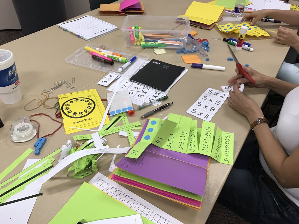 EPChavez_ES's tweet image. SISD teachers are awesome👍🏻 Math Foldables Session ➕➖➗✖️ #TeamSISD
