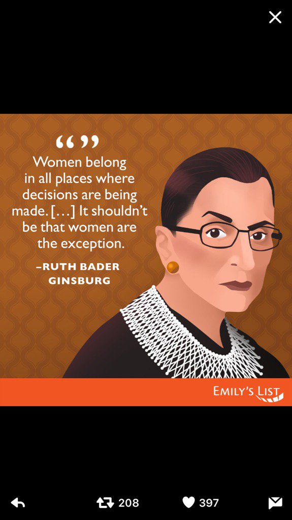 Belated Happy Birthday to our fearless Ruth Bader Ginsburg 