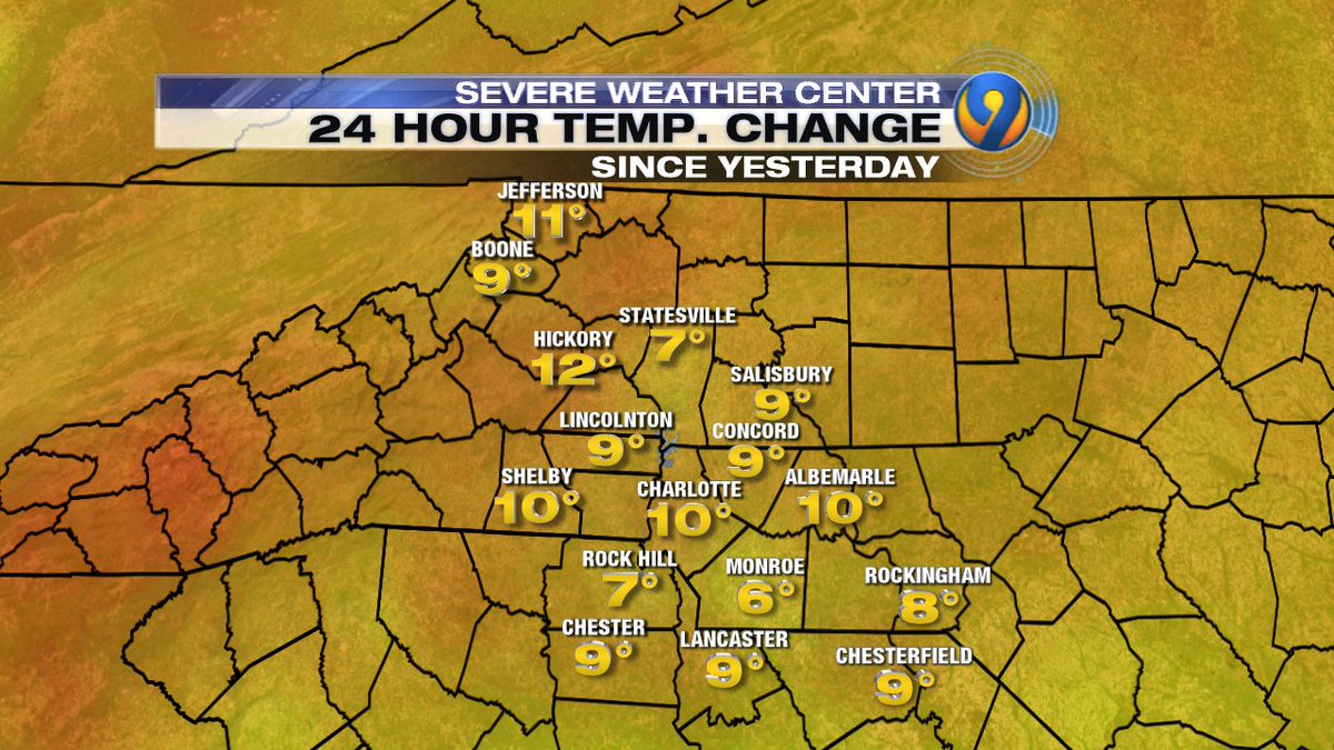 WSOCWeather's tweet photo. Let's call it a step in the right direction but still very #winterlike outside - at least it's sunny! #ncwx #scwx https://t.co/6Yk4VD5ZSl