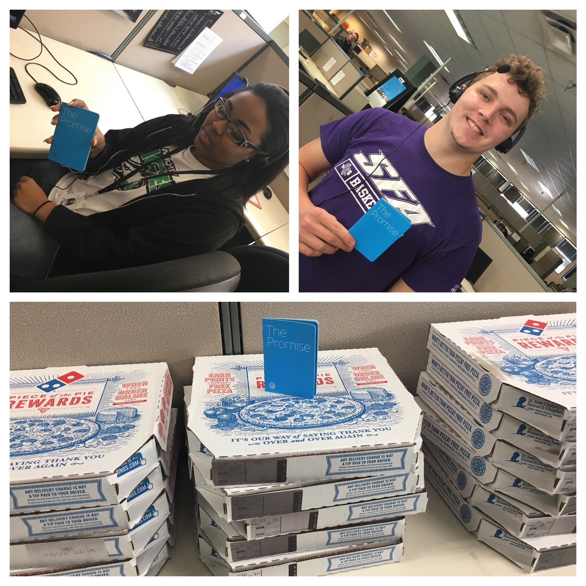 EtechJobs's tweet photo. We deliver 'The Promise' #tugglenation #OBTM @MrsAminaAli @TAD1558 @CCalhoun91 🍕& pizza was delivered to us. https://t.co/1wnh6jelxm