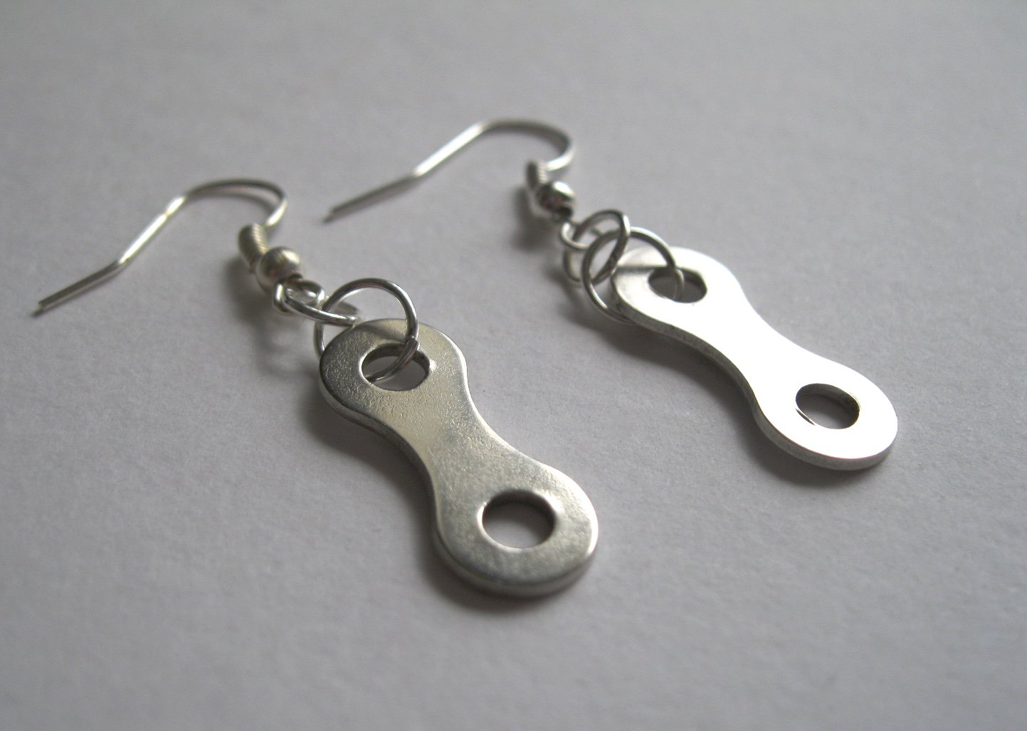 Bicycle jewelry for women Recycled bicycle jewelry Women's cycling gifts Upcycled bike jewelry, Gifts for cyclists Bicycle earrings