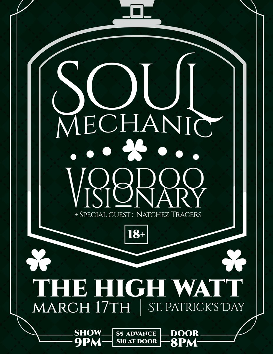 TONIGHT: <a href="/SoulMechanicTN/">Soul Mechanic</a> with <a href="/VoodooVisionary/">Girlfriend PORN hub</a> and <a href="/NatchezTracers/">Natchez Tracers</a> // Doors 8pm // Show 9pm // 18+ // $10