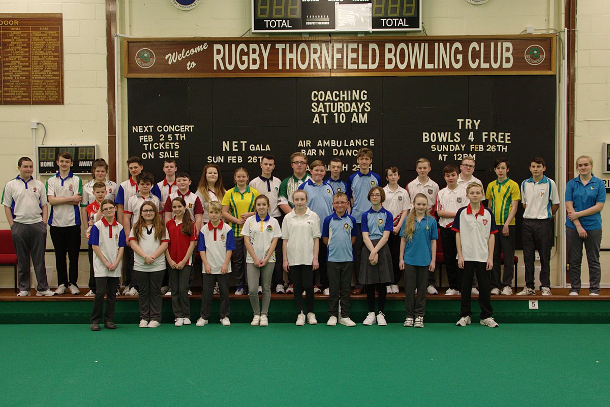@worldbowls1 Great Under 16 singles Competition, great bowling from the stars of the future at Rugby Thornfield IBC