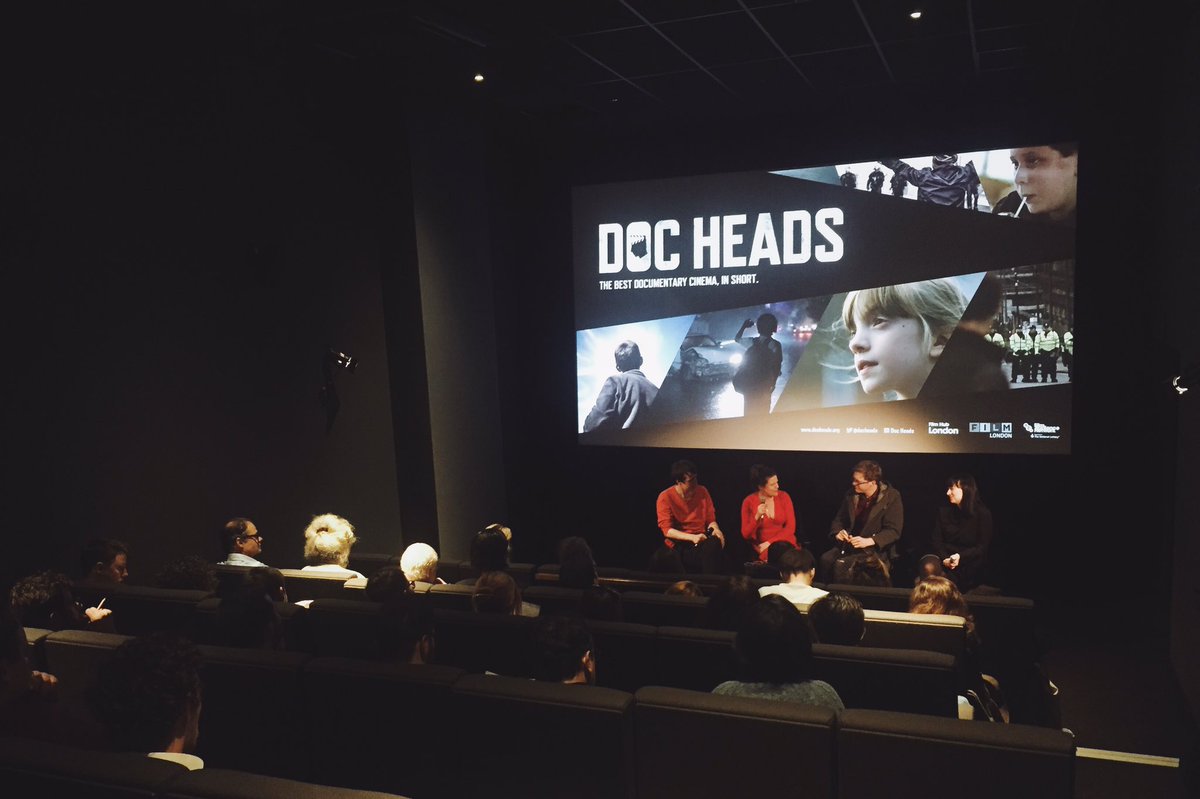 DocHeads's tweet photo. Our Q&A is underway with #RadioH directors Pete Middleton and James Spinneh and subject Imogen Blood! #DocHeads https://t.co/vSl4dLOT9W