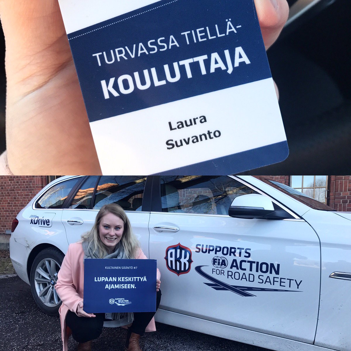 rallilate's tweet photo. Nyt ollaan #turvassatiella kouluttajia :) #akk #roadsafety https://t.co/ZCDZmBR94O
