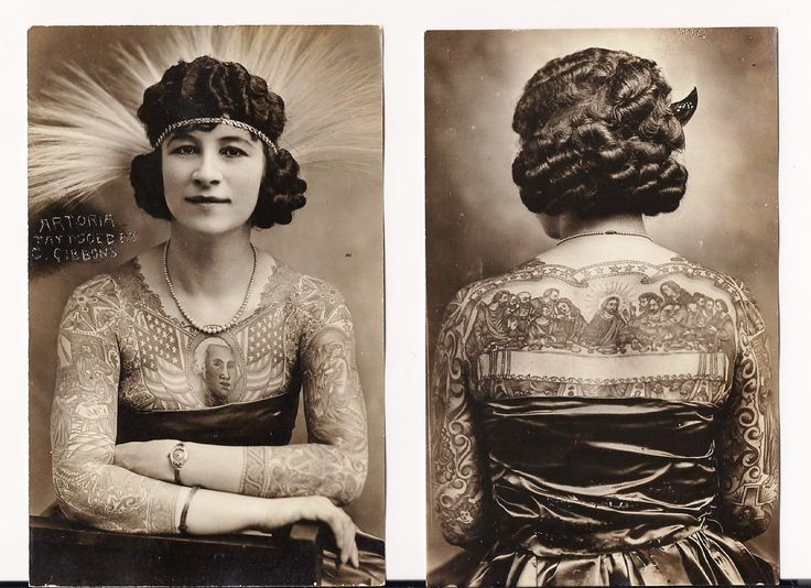 NurseMaryJInk's tweet photo. Tattooed Lady, Artoria Gibbons #tattoohistory https://t.co/2NcsxXpwdK