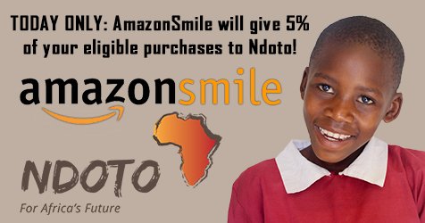 TODAY ONLY: AmazonSmile is donating 5% of purchases (10x usual rate). Thinking about buying something? ow.ly/7HQs309W630 Do it today!