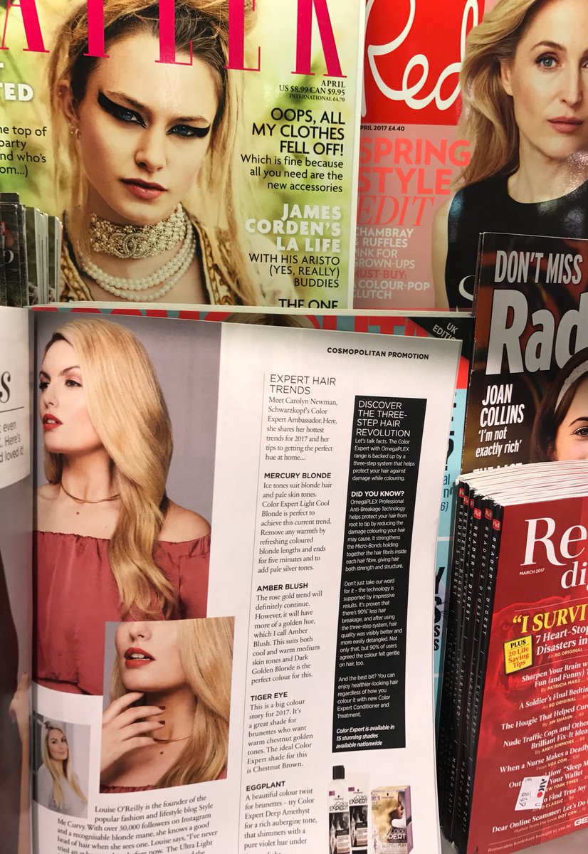 Just spotted this in Amsterdam- the <a href="/SchwarzkopfUK/">Schwarzkopf UK</a> hair campaign I did recently. Delighted to get my hands on a copy 💇🏼😀❤️