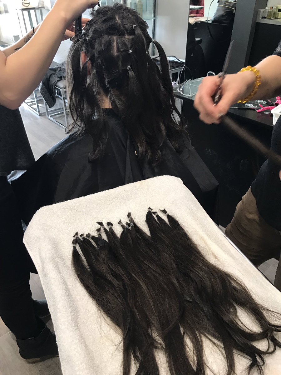 Dcon830's tweet photo. So proud of my boy for donating his hair. #sickkids #angelhair #makingwigs #proudmoment https://t.co/KRvGQOvzPp