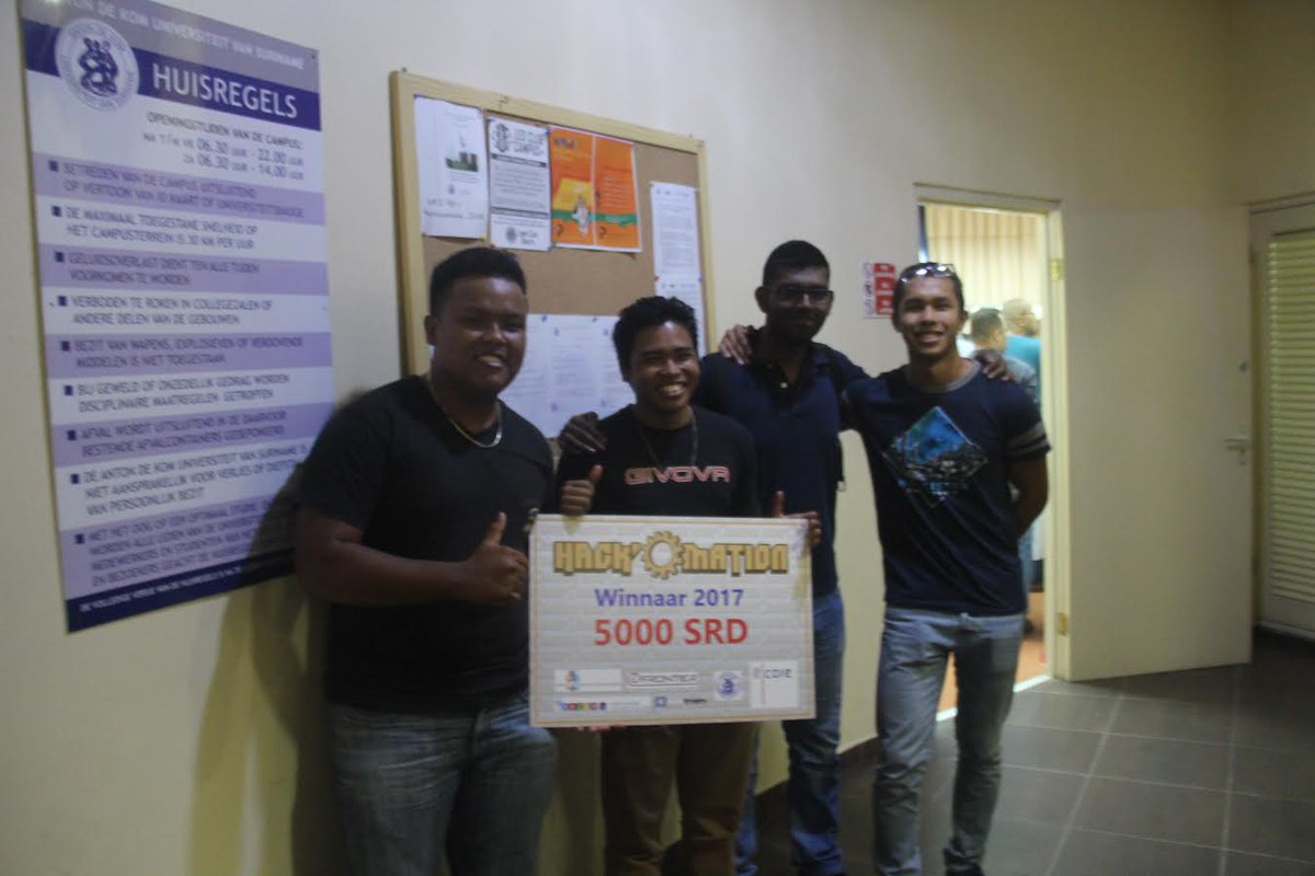 hackomation's tweet image. Winner of HackOmation 2017: Internet of Things Challenge
Team: EZ-Farming
#bigdata #IoT #internetofthings #software #geoict