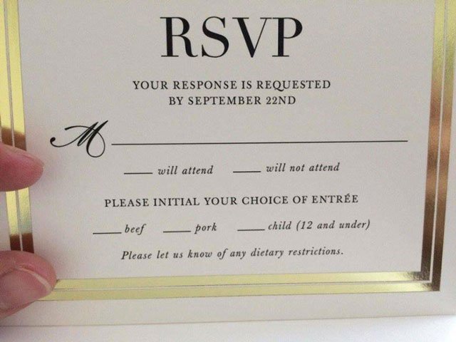 lemontreeinvite's tweet image. Beef, pork, or small child? #invitationfail #typos #weddingday #weddinghour #bridetobe #engagement #engaged #proposal #isaidyes