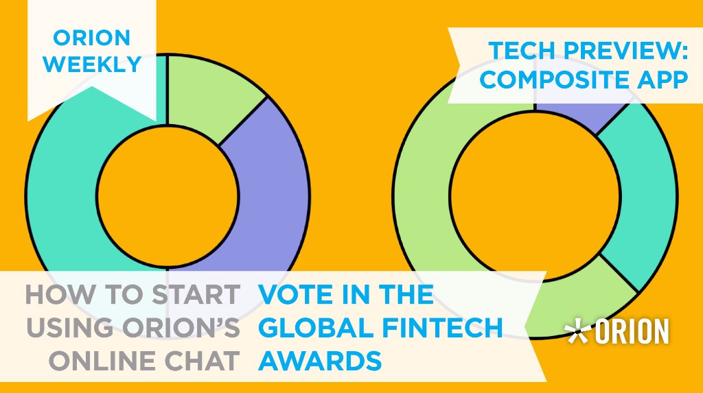 orionwealthtech's tweet photo. Get up to speed with what's happening at Orion in today's #OrionWeekly https://t.co/vEC0XFepYN https://t.co/Nt6m4fVi3J