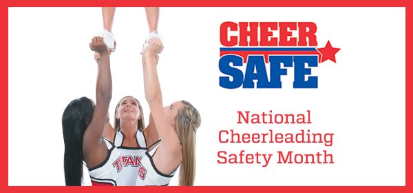 VarsitySpirit's tweet photo. March is National Cheerleading Safety Month! Get advice &amp; resources from @CheerSafe experts all month long (https://t.co/Jc3GUBBbSA) https://t.co/hMSCD0L6Pl