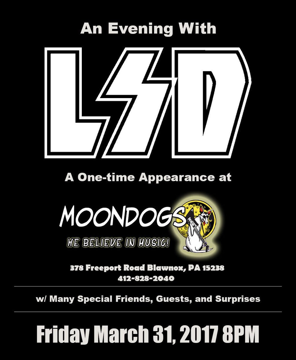Coming soon: #LSD #rock #benefit for <a href="/BandTogetherPGH/">Band Together</a>