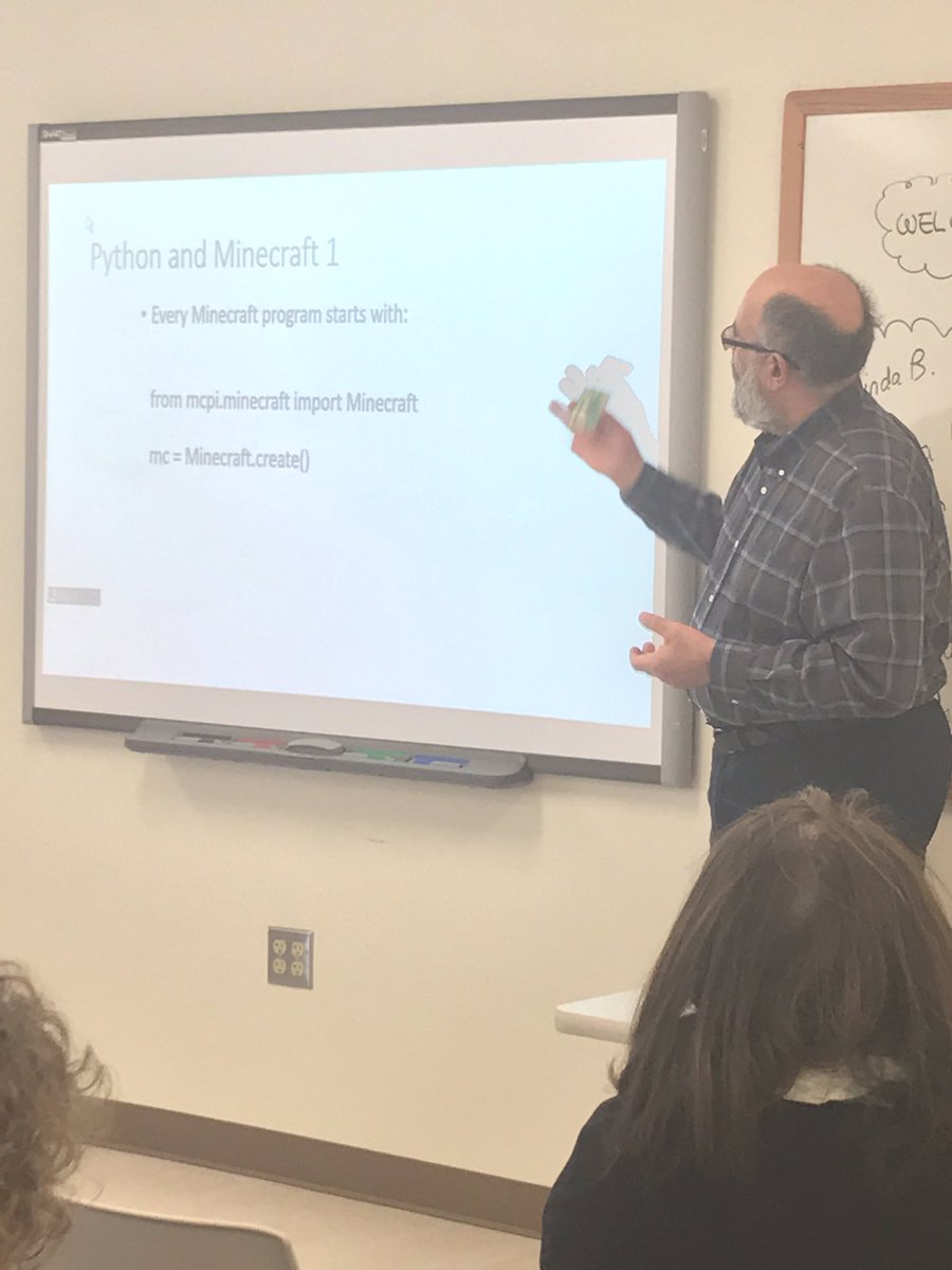 hrtcsm's tweet image. Evan displaying Minecraft activities with Raspberry Pi @ #igniteyourteaching @pnwboces @LHRICit