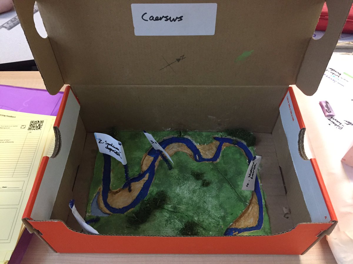 geogsquad's tweet photo. Not one, not two, not three but 4 models of a rivers course from Tom Shewring in #8hh #ofcourseyouretakinggeography 😜 https://t.co/hJooQLfybB