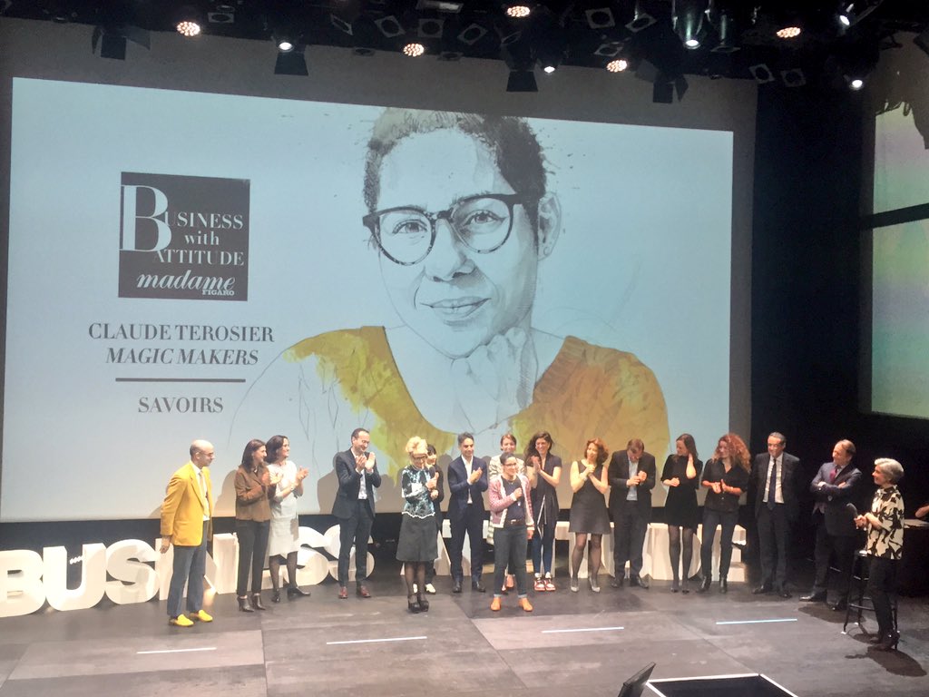 Willa_off's tweet photo. And the winner is ... @Etclaude @magicmakersat !!! Prix #BusinessWithAttitude @Madamefigaro #BOUM 🤘💥 https://t.co/4imIkYHrZK
