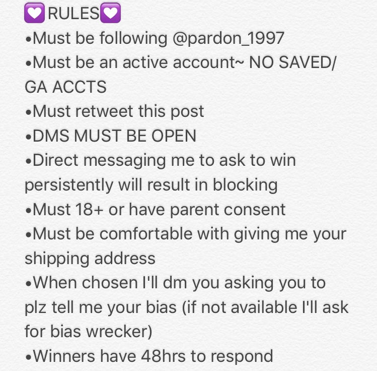 Pardon_1997's tweet photo. @Pardon_1997 1st Giveaway!!!
BTS Hand Cream Collection GA~ plz read rules💞 Winner chosen every 500 followers💜Ends when I hit 5.5k💖 https://t.co/gdOEI4KEHk