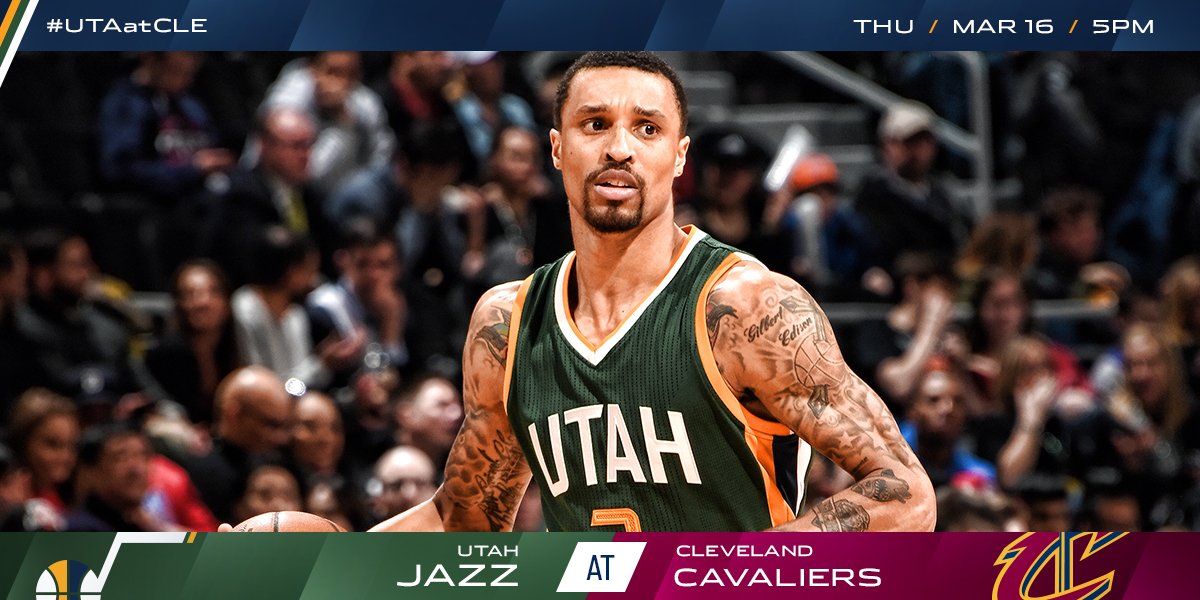 🏀: #UTAatCLE 📺: @ROOTSPORTS_RM 📻: @1280sports ⏰: 5pm MT 📱: Jazz App 🌎: on.nba.com/2jKn99k https://t.co/ej8JZ81PLx